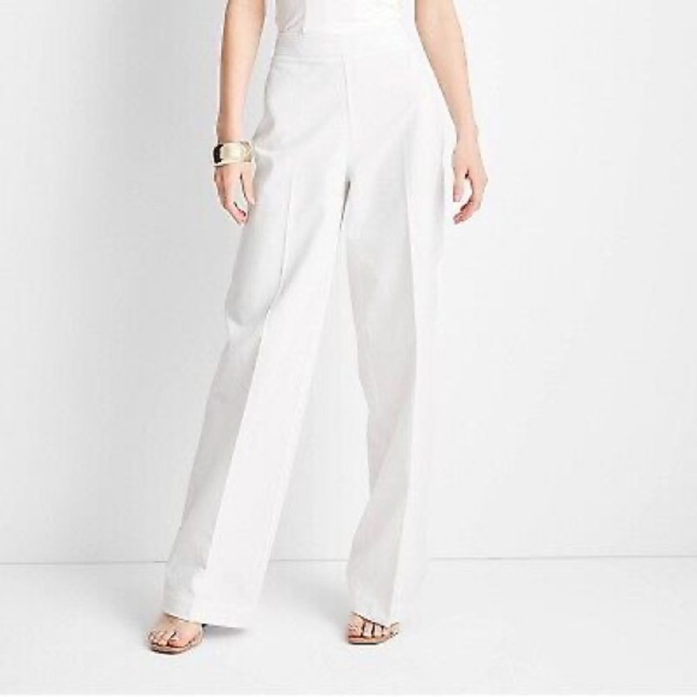 Target Future Collective Jenee Naylor Straight Leg white Pants - 00